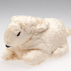 Toy Rabbit -  Ada Perry, White Plush, circa 1930s-1960s