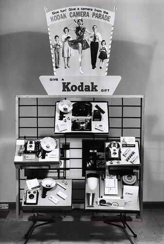 Photograph - Kodak, Product Display, 'Give Fun! Give a Camera From the Kodak Camera Parade'
