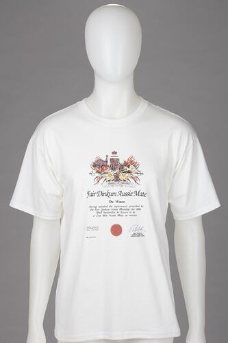 T-Shirt - 'Fair Dinkum Aussie Mate', 2006