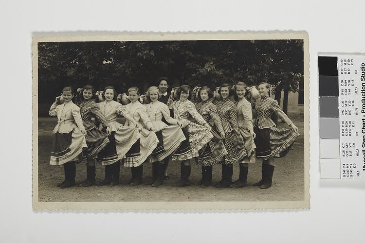 Hungarian Folk Dancers, Szeghalom, Hungary, circa 1935