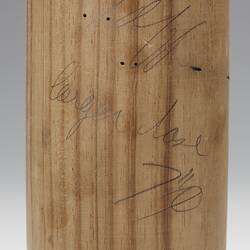 Lamp Base - Adolph Bruhn & Son, Wooden, Turned, circa 1970-1990