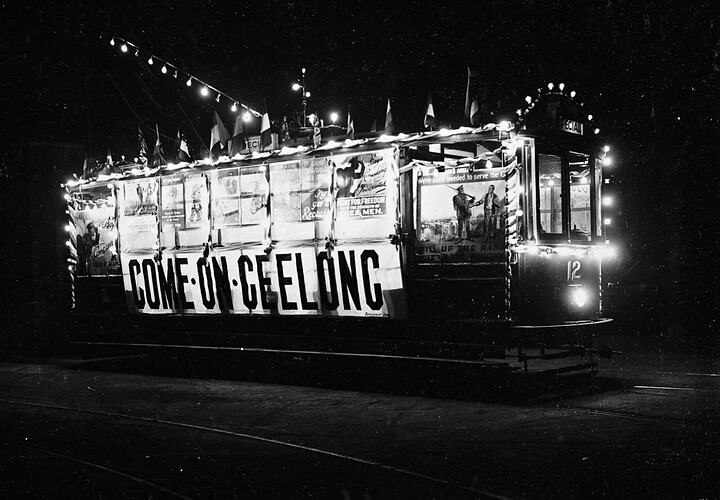 Recruiting Tram, Geelong, World War I, 1914