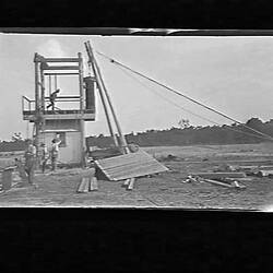 Negative - State Electricity Commission, Yallourn Temporary Power Station, Victoria, 1920