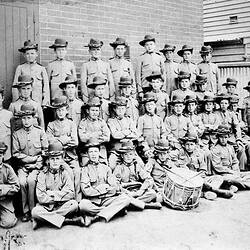 Negative - School Cadets, St Augustine's School, Yarraville, Victoria, circa 1906