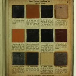 Leather Specimen Book - Pfister & Vogel, Milwaukee, Wisconsin, 1917
