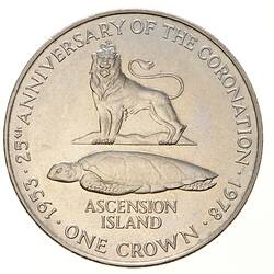 Coin - Crown, Ascension Island, St Helena, 1978