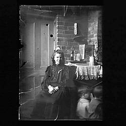 Glass Negative - Nellie Beckett, Northcote, Victoria, Oct 1898