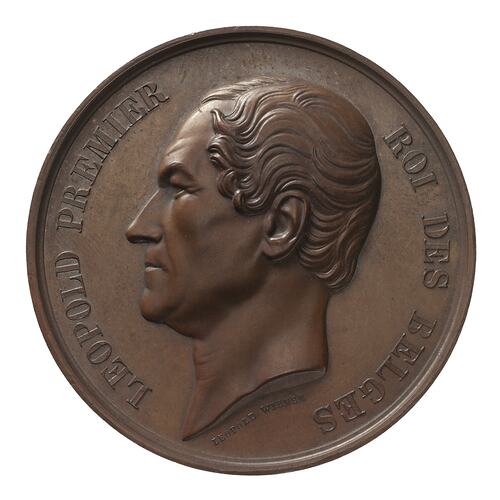 Medal - 25th Anniversary of the Royal Historical Commission, Leopold I, Belgium, 1859
