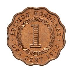 Coin - 1 Cent, British Honduras (Belize), 1973
