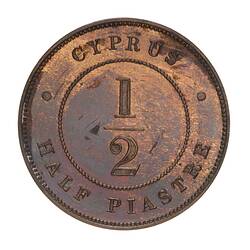 Proof Coin - 1/2 Piastre, Cyprus, 1879