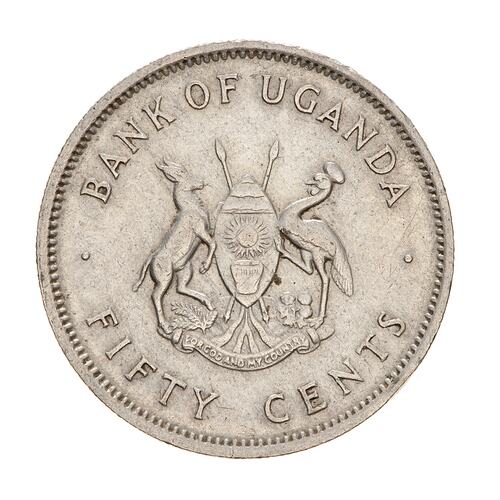 Coin - 50 Cents, Uganda, 1966