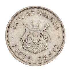 Coin - 50 Cents, Uganda, 1966