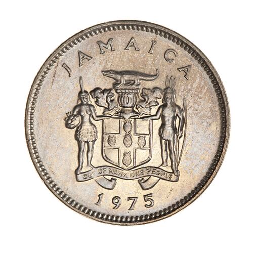 Coin - 5 Cents, Jamaica, 1975