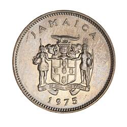 Coin - 5 Cents, Jamaica, 1975