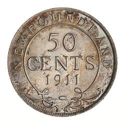Coin - 50 Cents, Newfoundland, 1911