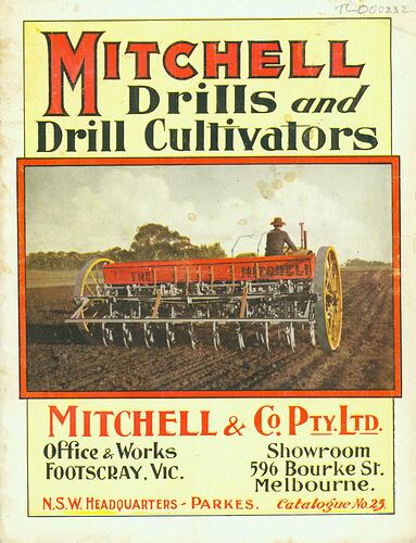 Front cover of product catalogue of drills and drill cultivators