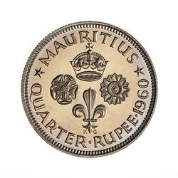 Proof Coin - 1/4 Rupee, Mauritius, 1960