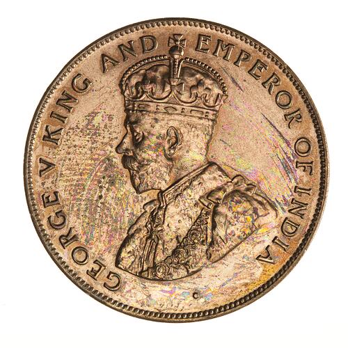 Coin - 5 Cents, Mauritius, 1922