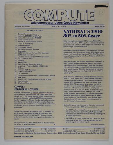 Newsletter - COMPUTE, Vol 4 No 2, Mar-Apr 1978