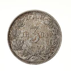 Coin - 3 Pence, South Africa, 1894