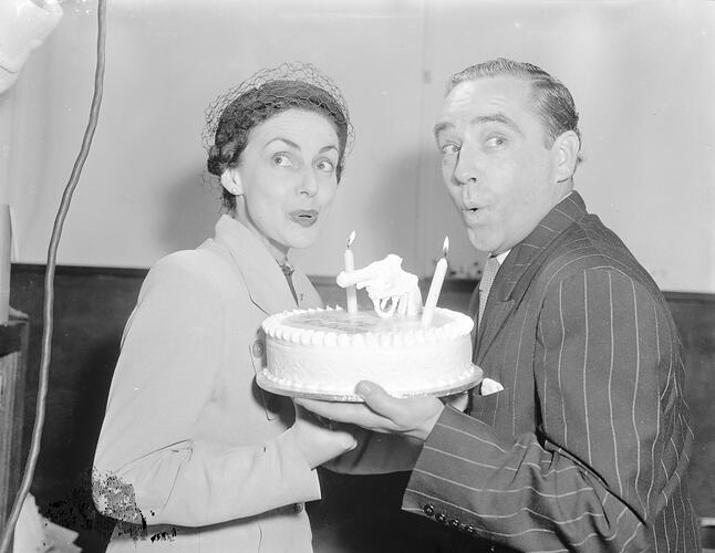 Two Actors, Production Studio, Melbourne, Victoria, 1953