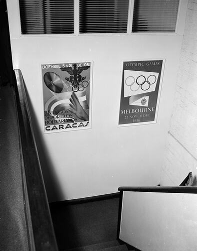 Promotional Poster for the 1956 Melbourne Olympic Games, Melbourne, Victoria, 1955-1956