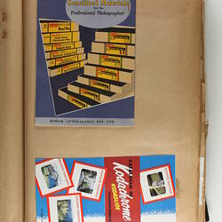 Scrapbook - Kodak Australasia Pty Ltd, Advertising Clippings, Graphics and Allied Arts, Coburg, 1954-1958