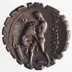 Coin - Denarius, C. Publicius, Ancient Roman Republic, 80 BC