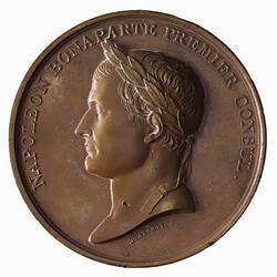 Medal - Peace of Amiens, Napoleon Bonaparte (Emperor Napoleon I), France, 1802