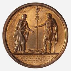 Medal - Interview at Urschultz, Napoleon Bonaparte (Emperor Napoleon I), France, 1805