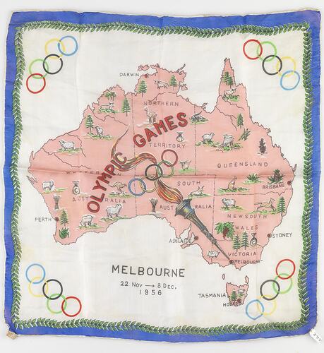 Scarf - Olympic Games, Australia, 1956