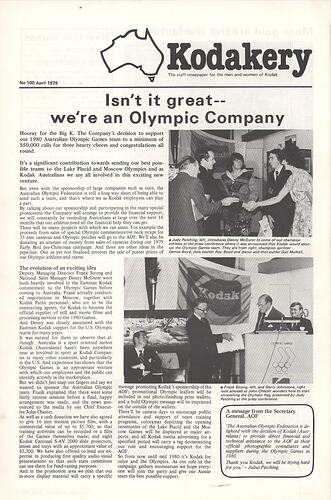 Newsletter - 'Australian Kodakery', No 100, April1979