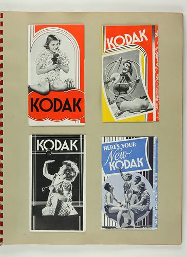 Scrapbook - Kodak Australasia Pty Ltd, Advertising Materials, 'Australian Pre-War Printing Samples', Abbotsford, circa1930s