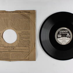 Disc Recording - Edison, Double-Sided, 'Pur Dicesti, O Bocca Bella' & 'Chanson De Florian',1919-1929