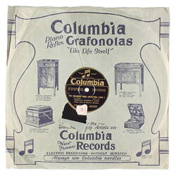 Disc Recording - Columbia, Double-Sided, 'The Vagabond King', Part 1 and Part 2, Date Unknown