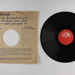 Disc Recording - His Master's Voice, Double Sided, 'La Boheme- Musetta's Waltz' (Puccini) & 'Bird Waltz' (Varney),1929-1956