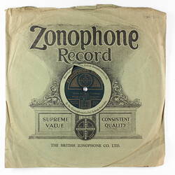 Disc Recording - The British Zonophone Co. Ltd., Double-Sided, 'Gems from "Rose Marie"' & '"Queen of Sheba" - Cortege', Unknowwn Date