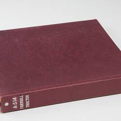 Photograph Album of harvesting equipment.
