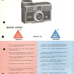 Sales Guide - Kodak Australasia Pty Ltd, 'The Kodak Instamatic 400 Camera', circa 1964
