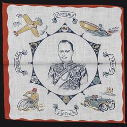 Handkerchief - Duke of Gloucester Visit, Victoria's Centenary Celebrations, 1934