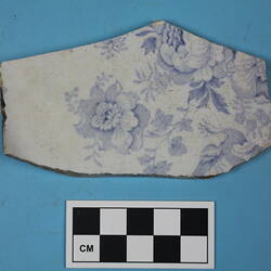 Plate - Ceramic, Whiteware, Transfer Printed, Blue, Asiatic Pheasant Pattern, R. Hammersley, England, circa 1860-1905