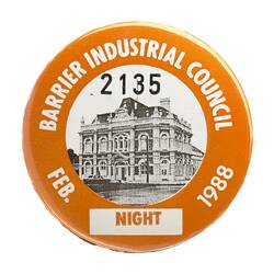 Enamel badge.