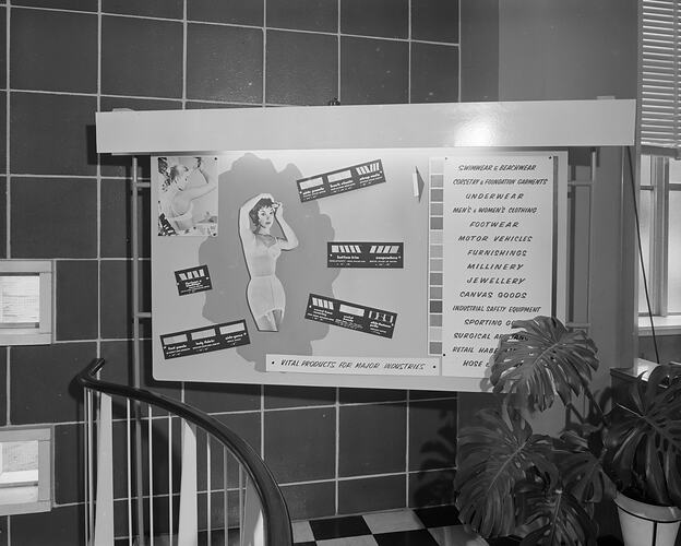 Corsetry and Foundation Garments, Promotional Display, East Melbourne, Victoria, Aug 1958