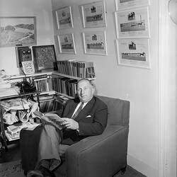 Negative - Portrait of Henry Bolte, Beaufort, Victoria, Jan 1959