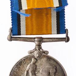 Medal - British War Medal, Great Britain, Reverend Ormonde Winstanley Birch, 1914-1920 - Reverse
