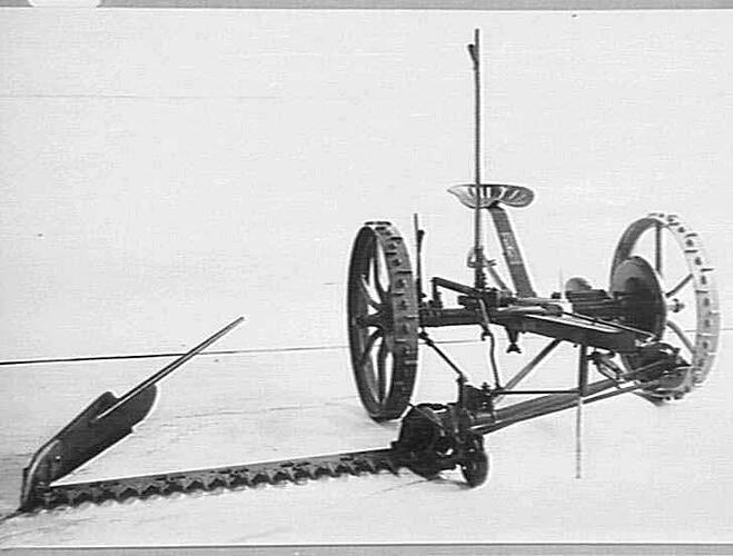 Photograph H.V. McKay Massey Harris, No.1S Oil Bath Mower, Sunshine, Victoria, 1938