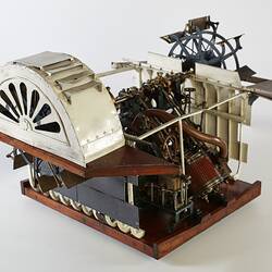 Steam Engine Model - J. Struthers, Compound Feathering Paddlesteamer, Renfrew, Scotland, 1934