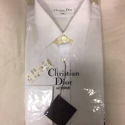 Shirt In Packet - White, Christian Dior 'Monsieur', Lindsay Motherwell, circa 1970s