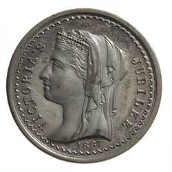 Medal - Jubilee of Queen Victoria, Ballarat Savings Bank, Victoria, Australia, 1887