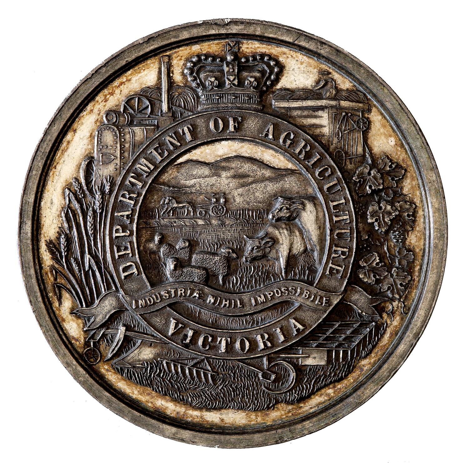 Medal - Royal Agricultural Society of Victoria, Silver Prize ...